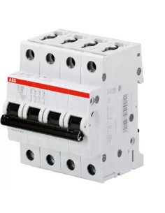 Disjoncteur ABB S204L C10 4,5 kA 4 pôles